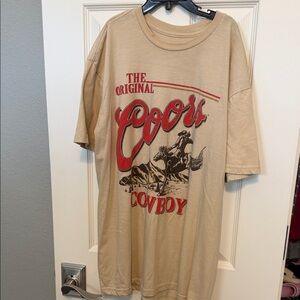 Coors Cowboy Tan Short Sleeve Tee